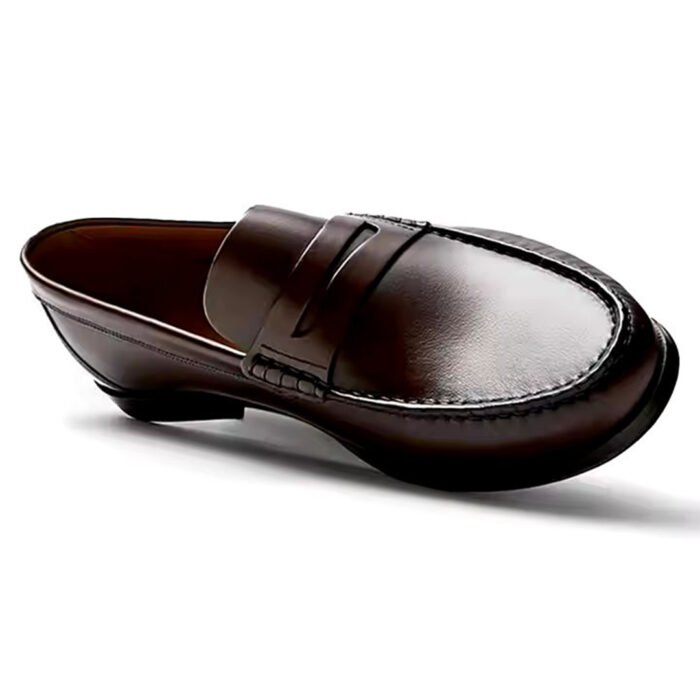 Handmade Penny Loafer - Brown - Image 2
